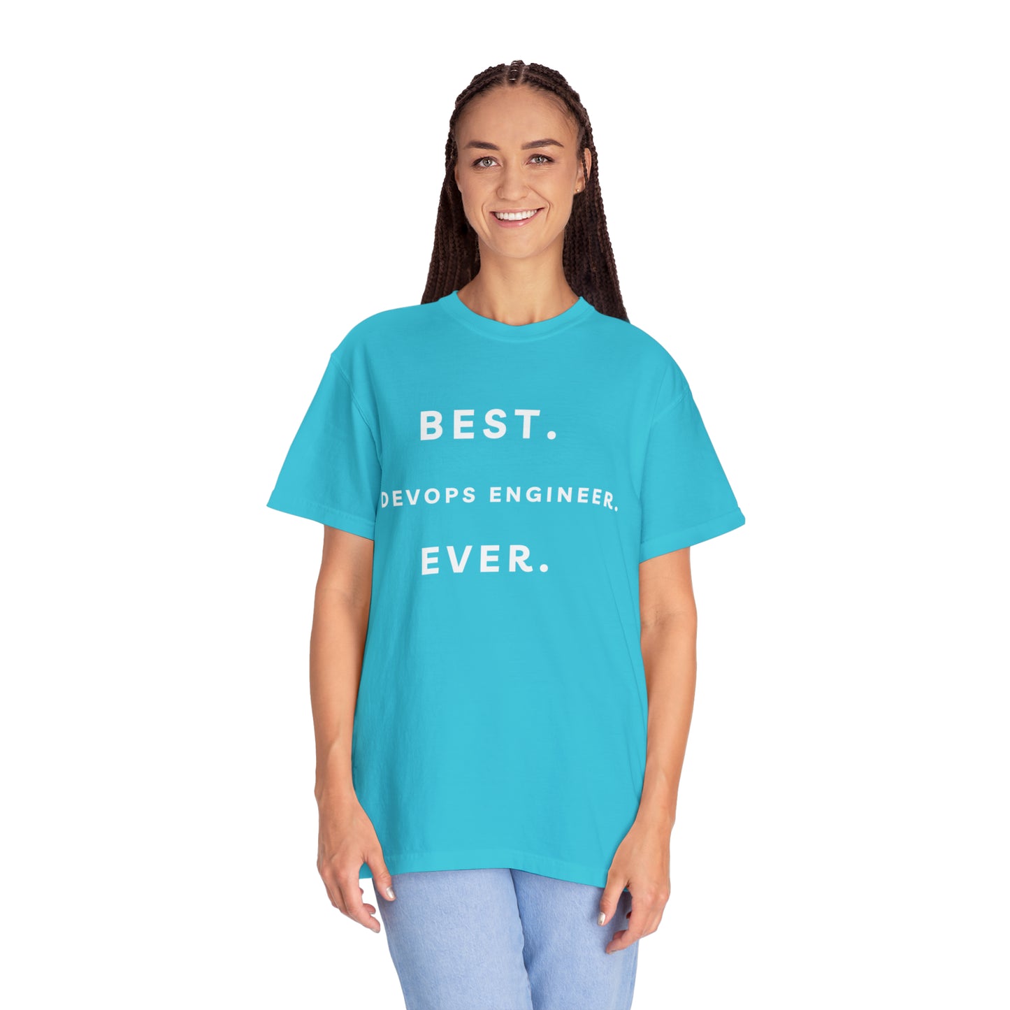 BEST DEVOPS ENGINEER EVER T SHIRT Unisex Garment-Dyed T-shirt
