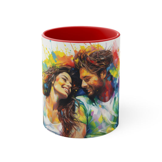 Accent Coffee Mug, 11oz - Best Couple